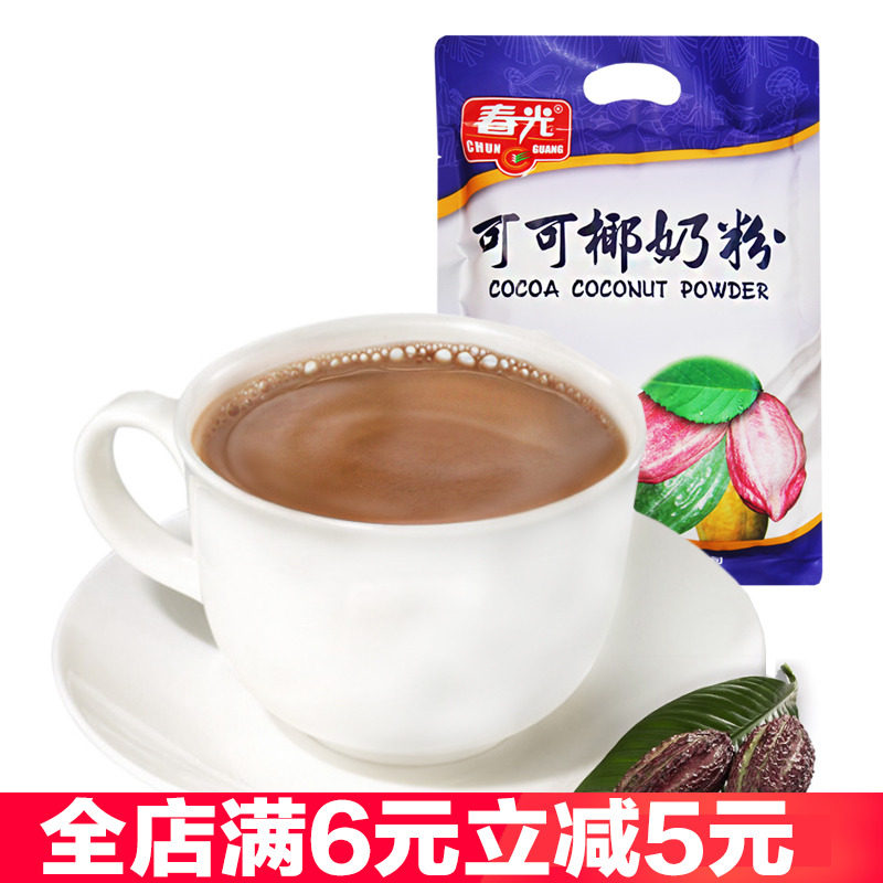春光食品可可椰奶粉360克X5袋即冲饮固体饮料美味好喝海南特产