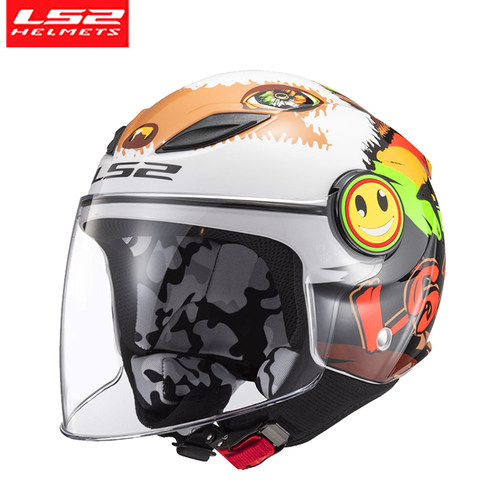 ls2小孩卡丁儿童of602电动车头盔