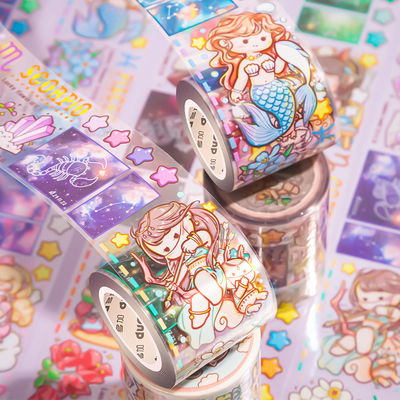 小麻薯十二星座限定款胶带