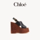 Chloe蔻依 MAXIME厚底坡跟凉鞋