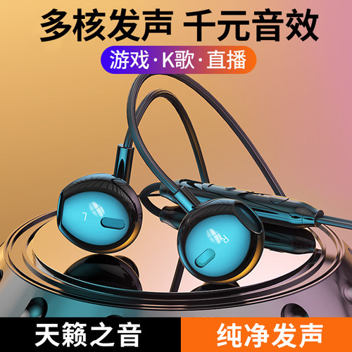 耳机有线入耳适用接口typec