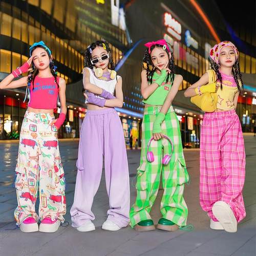 儿童爵士舞服装潮酷时髦女