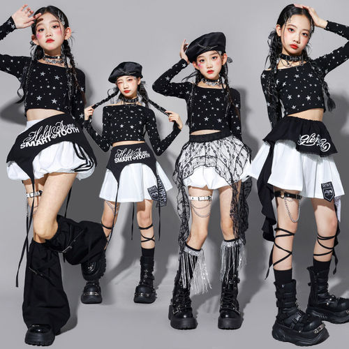女童jaz爵士舞演出服孩走