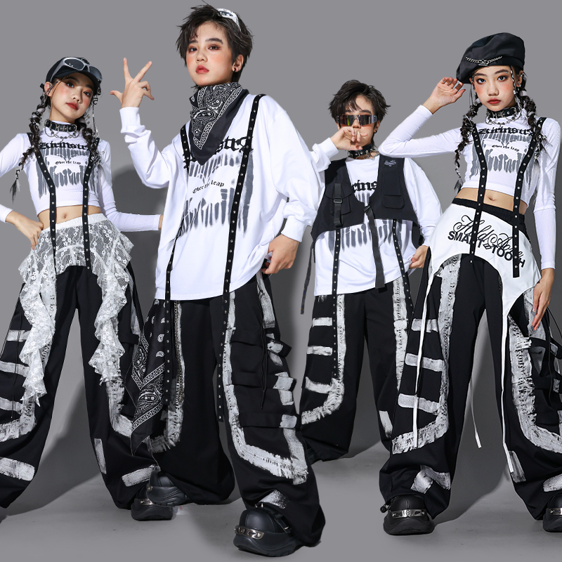 儿童嘻哈街舞演出服男hipo