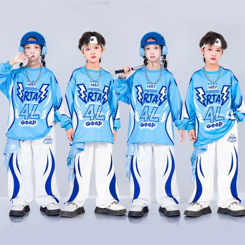 儿童街舞潮服演出男女爵士