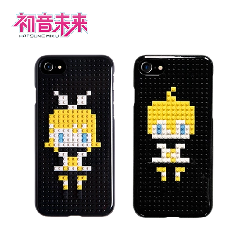 镜音铃rin镜音连ren积木拼图苹果手机壳iphone7iphone8