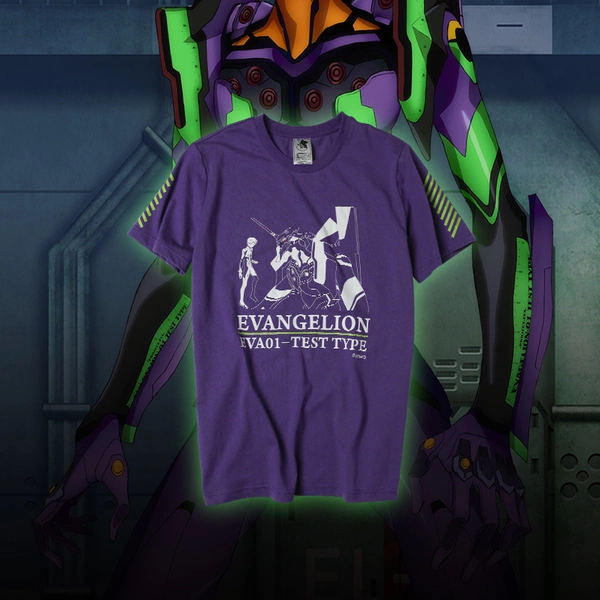初号机T恤紫色款 新世纪福音战士 EVA