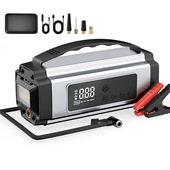 车载充气泵汽车轮胎电动打气泵搭电宝应急启动电源一体机 严选