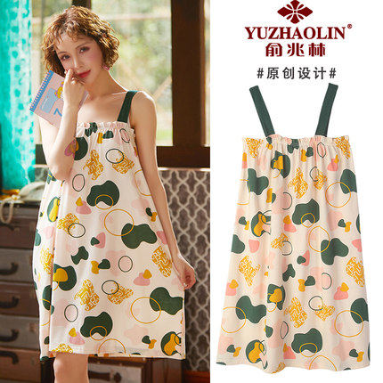 俞兆林睡裙女夏季纯棉薄款吊带连衣裙性感睡衣卡通可爱学生家居服