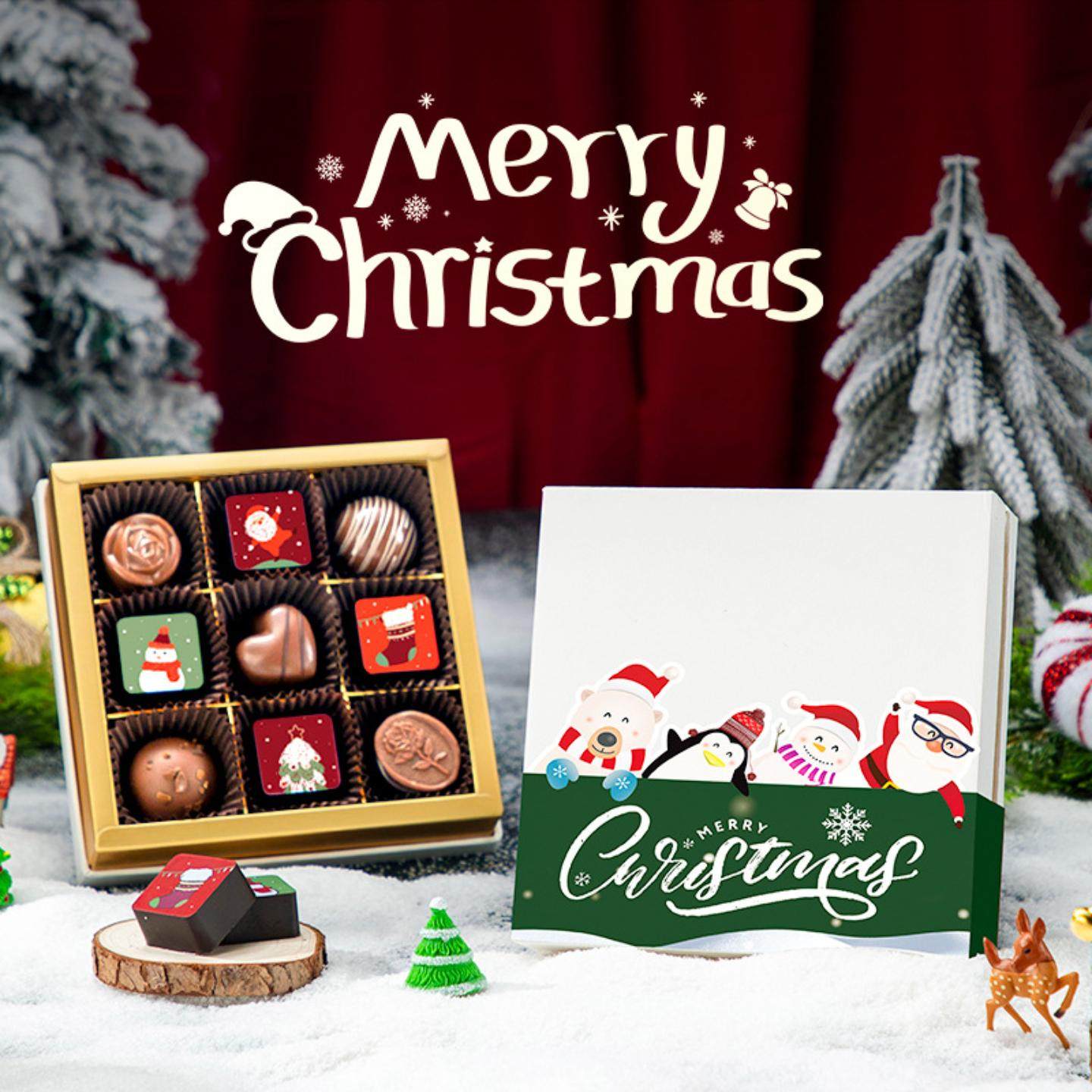 圣诞节礼物比利时进口巧克力礼盒装圣诞限定送女友儿童糖果零食