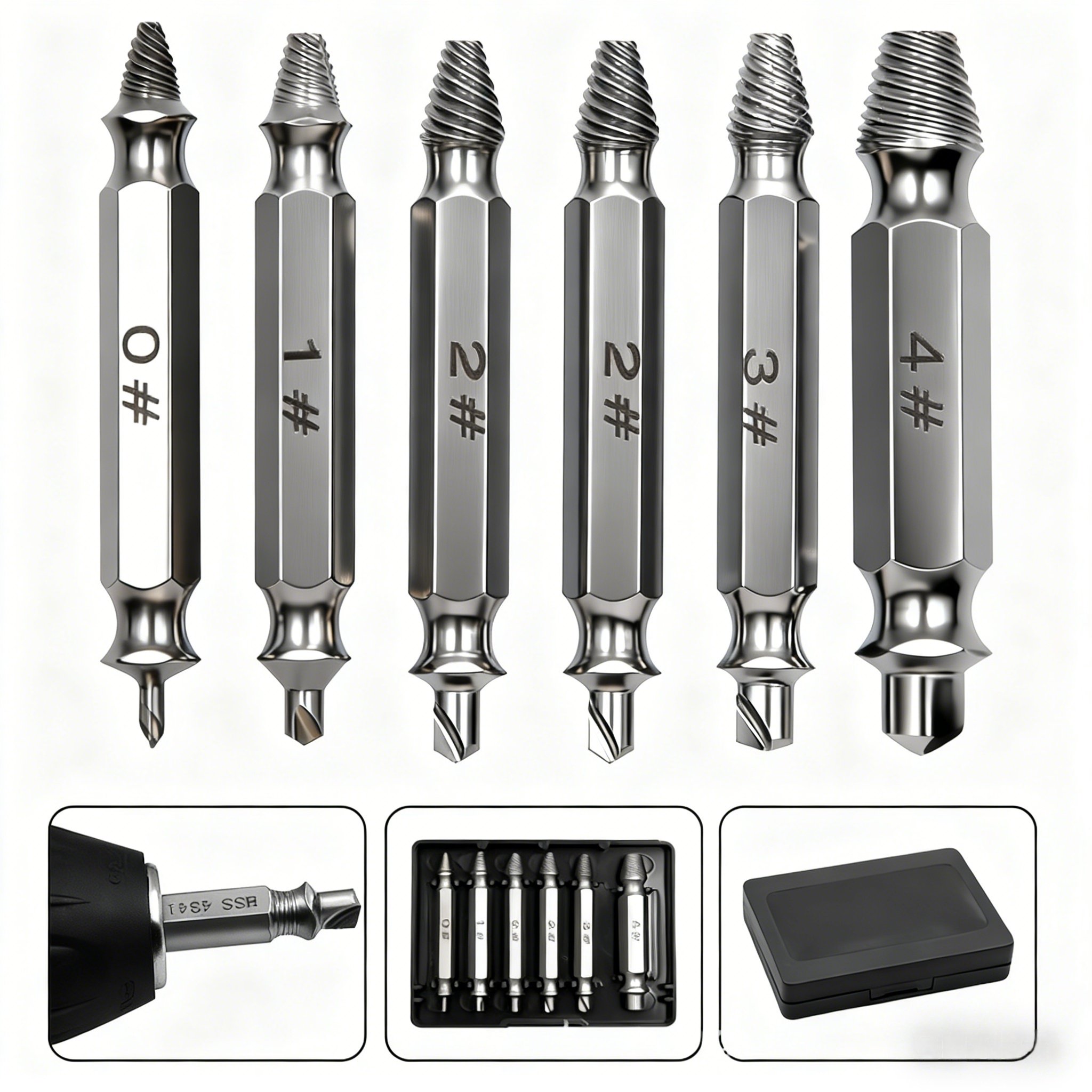 断丝取出器水管断管断头水龙头螺丝取丝器神器万能螺纹修复工具