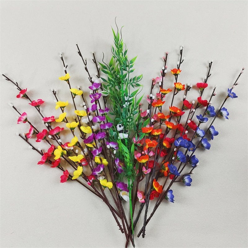 摆盘装饰花草摆件寿司料理套件盘式品海鲜姿造假花插冰盘装饰品