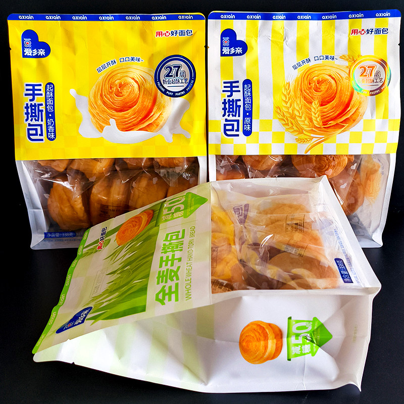 爱乡亲0蔗糖手撕面包338g奶香味