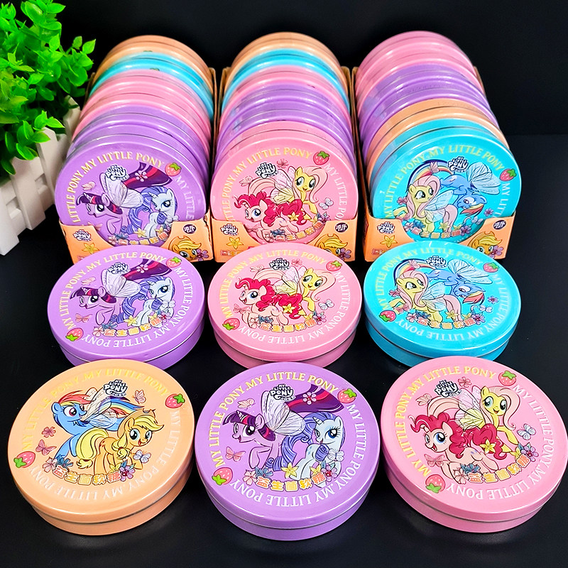 添乐卡通王小马宝莉糖果软糖益生菌水果汁儿童qq多彩软糖零食盒装