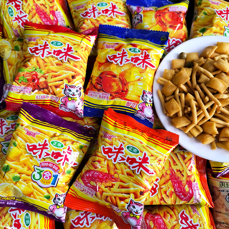 爱尚咪咪虾味条80包散装儿时回忆