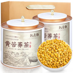 飘香韵 黄苦荞茶 苦荞茶麦香型全胚芽荞麦茶大麦茶正品泡水喝罐装