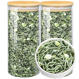 飘香韵 特级茉莉花茶雪芽浓香型 飘雪绿茶官方旗舰店新茶叶礼盒装