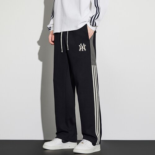 纯棉裤子男直筒休闲运动长裤加绒