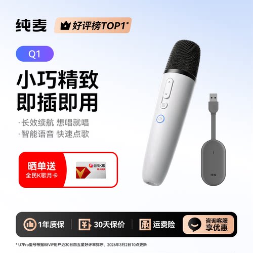 智能美声家用无线麦克风小米电视