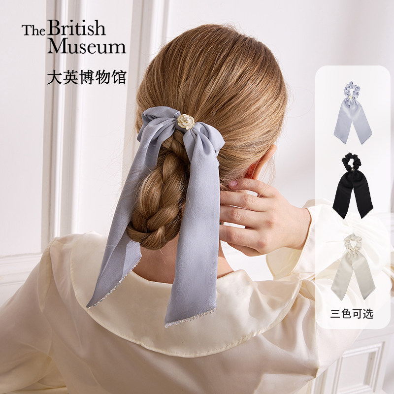 大英博物馆欧洲文化艺术系列山茶花发圈发饰扎发头绳生日礼物女生