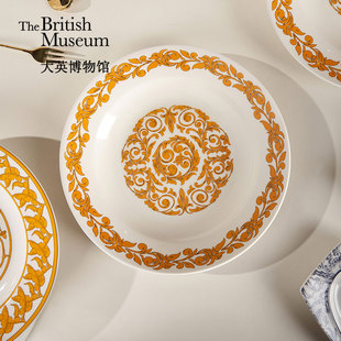 物兮物马约里卡系列拜占庭纹样陶瓷盘8寸菜盘甜品盘家用餐具圆盘