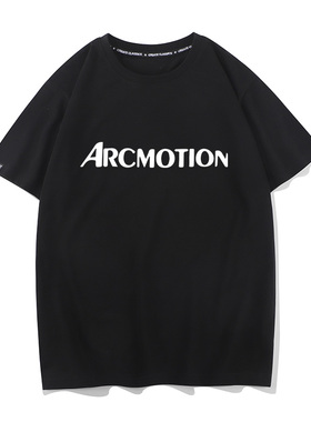 arcmotion字母周边衣服半袖打底衫夏季纯棉男士短袖t恤潮流新款男