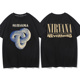 男短袖 T恤衫 nirvana 涅盘天使摇滚乐队vintage美式 never mind