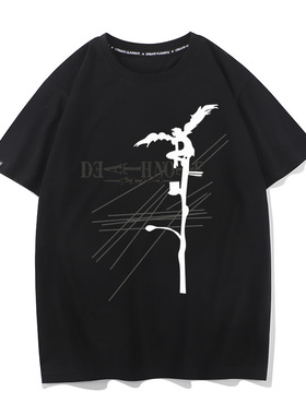 Death Note死亡笔记漫画周边街头小众设计感短袖ins潮流T恤潮