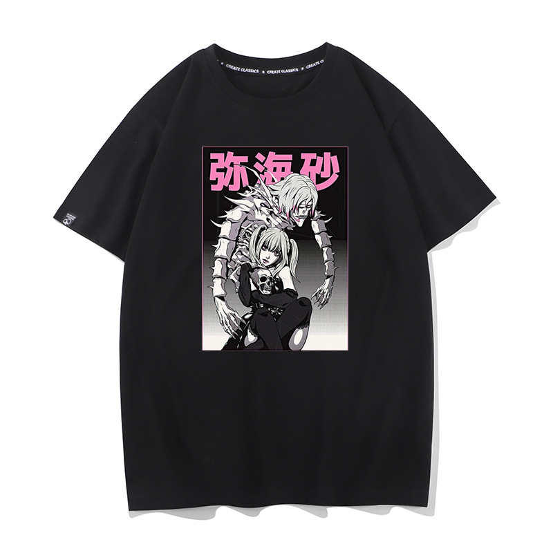 Death Note死亡笔记弥海砂流克雷姆漫画周边街头短袖百搭T恤