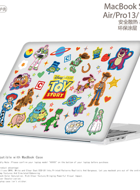 卡通情侣男女款电脑保护套玩具总动员适用苹果macbook case M4 2025 air13.6/15 pro13笔记本电脑保护壳14/16