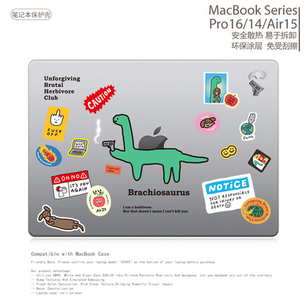 小众简约个性美式联名笔记本电脑保护壳适用苹果Macbook保护壳 case原版2025M4 Air13.6/15.3 M5 Pro14/16寸