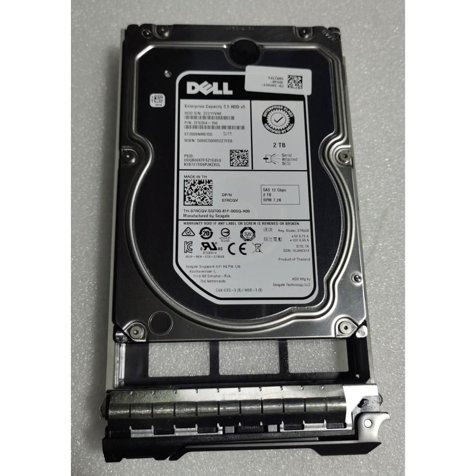 DELL 7RCGV 2TB 7.2K SAS 3.5