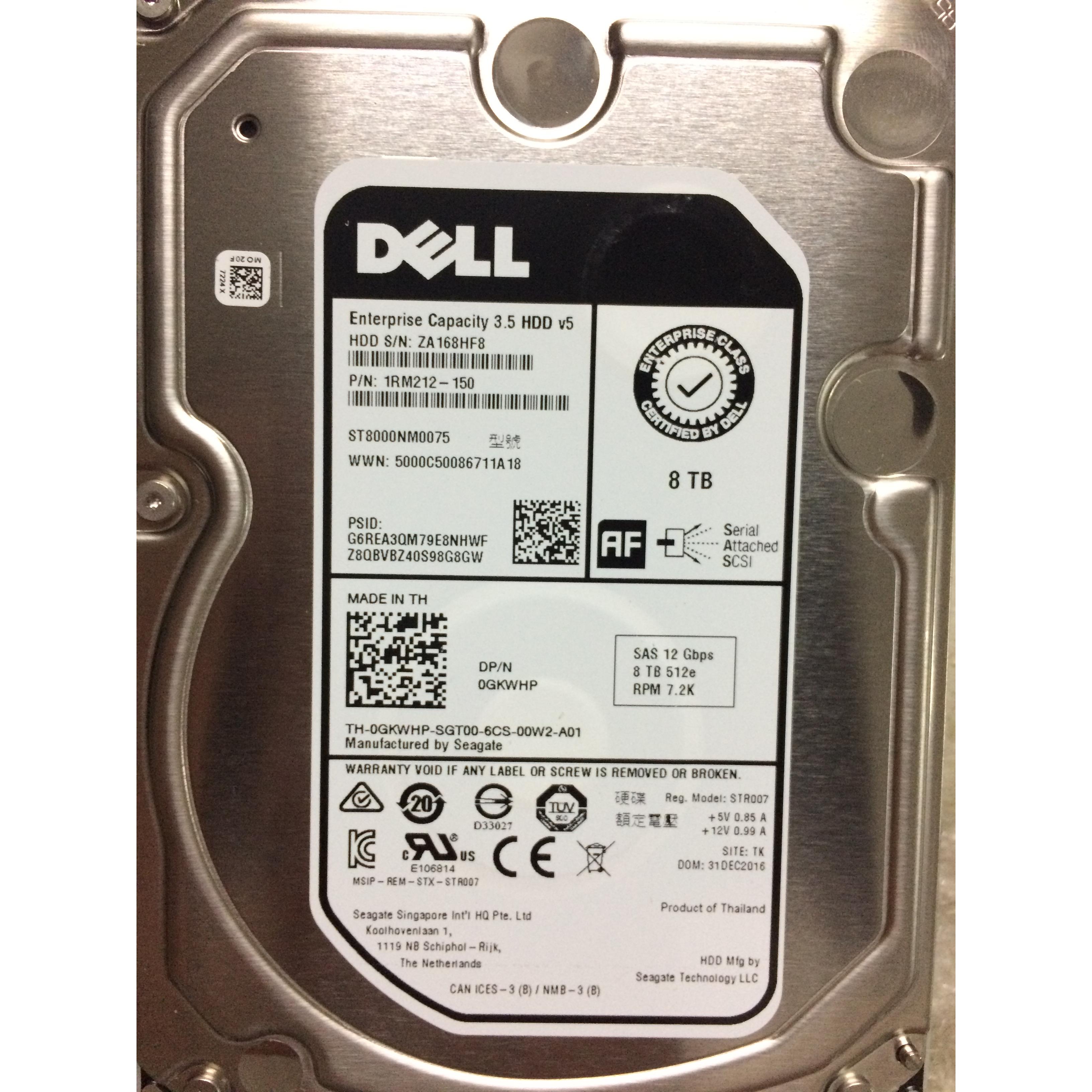 DELL R730 R740 T330 T430 R530服务器8T SAS 3.5 7.2K 12G硬盘