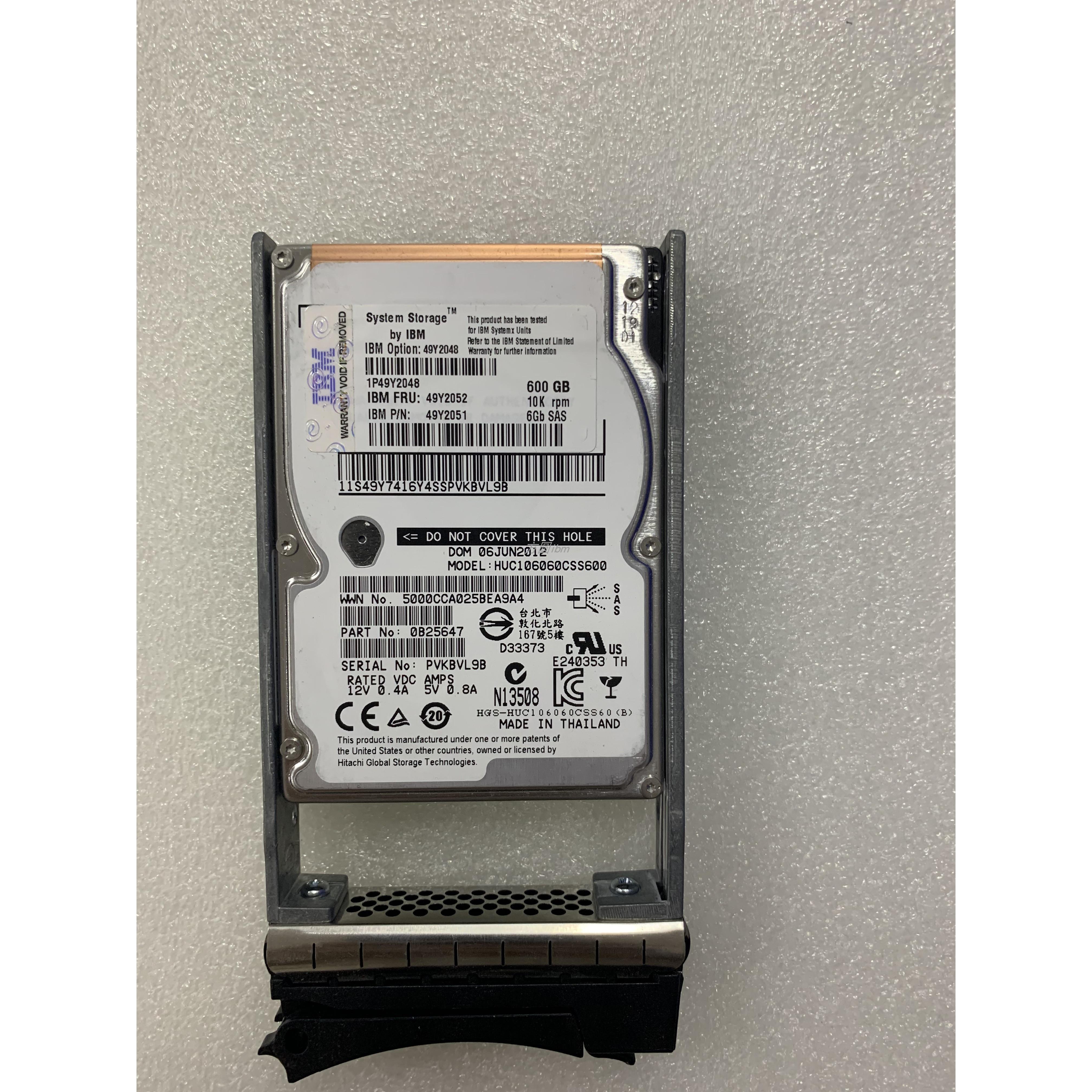 IBM存储硬盘 DS3500 DS3542 600G 10K SAS 2.5 49Y2052 49Y2051 电子元器件市场 存储器/存储模块 原图主图