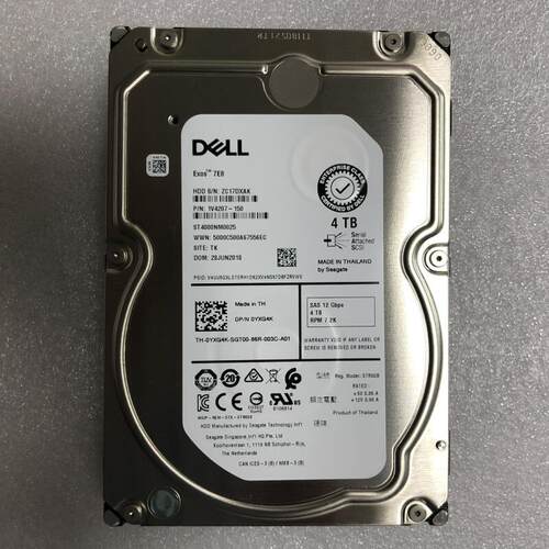 DELL 0YXG4K ST4000NM0025 4T 4TB 12G SAS 7.2K 3.5寸服务器硬盘