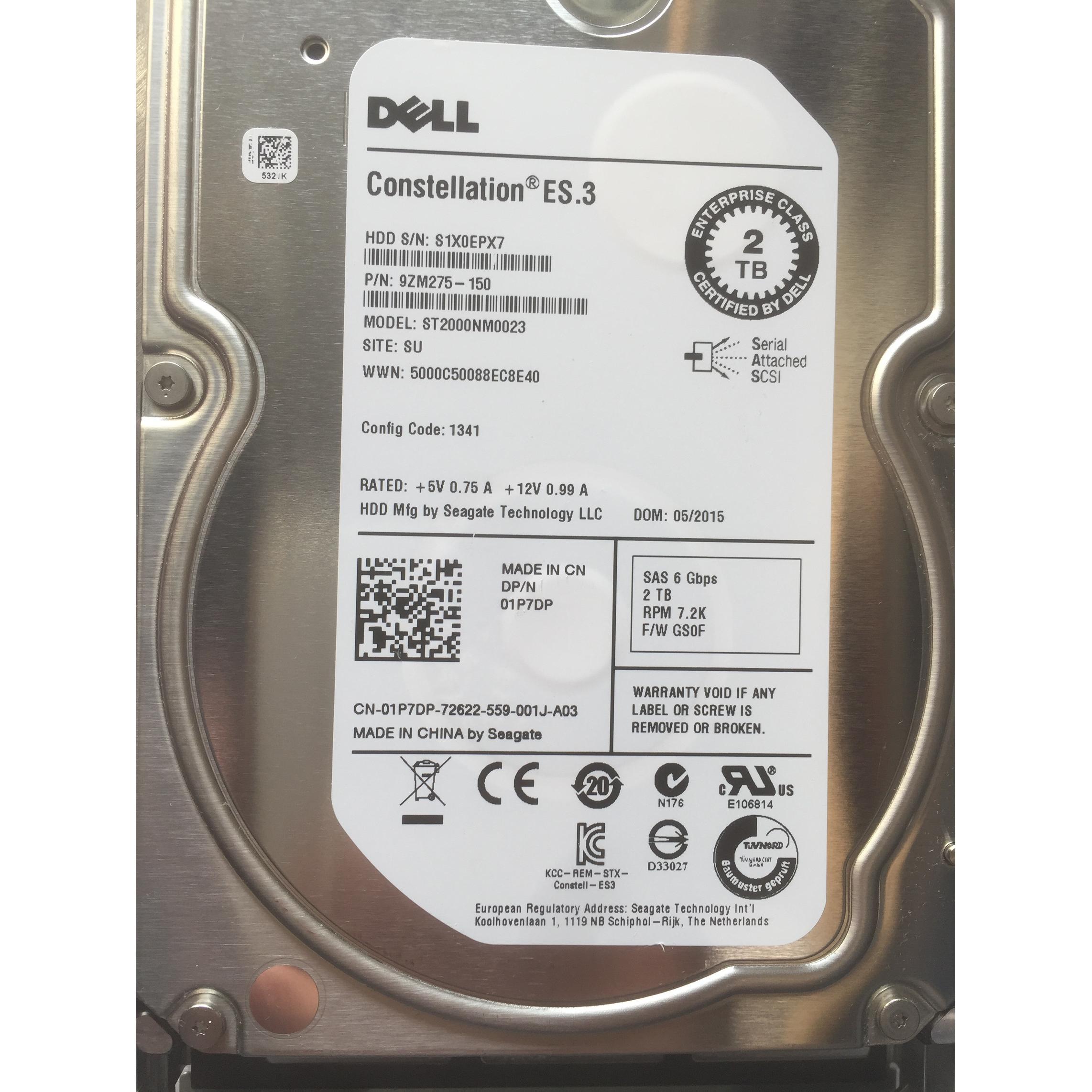 DELL 2T 7.2K SAS 3.5 ST2000NM0023服务器硬盘01P7DP 9ZM275-150-封面