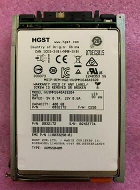 EMC V4-2S6FX-400 005051134 005050600 400G SSD SAS 2.5 固态盘