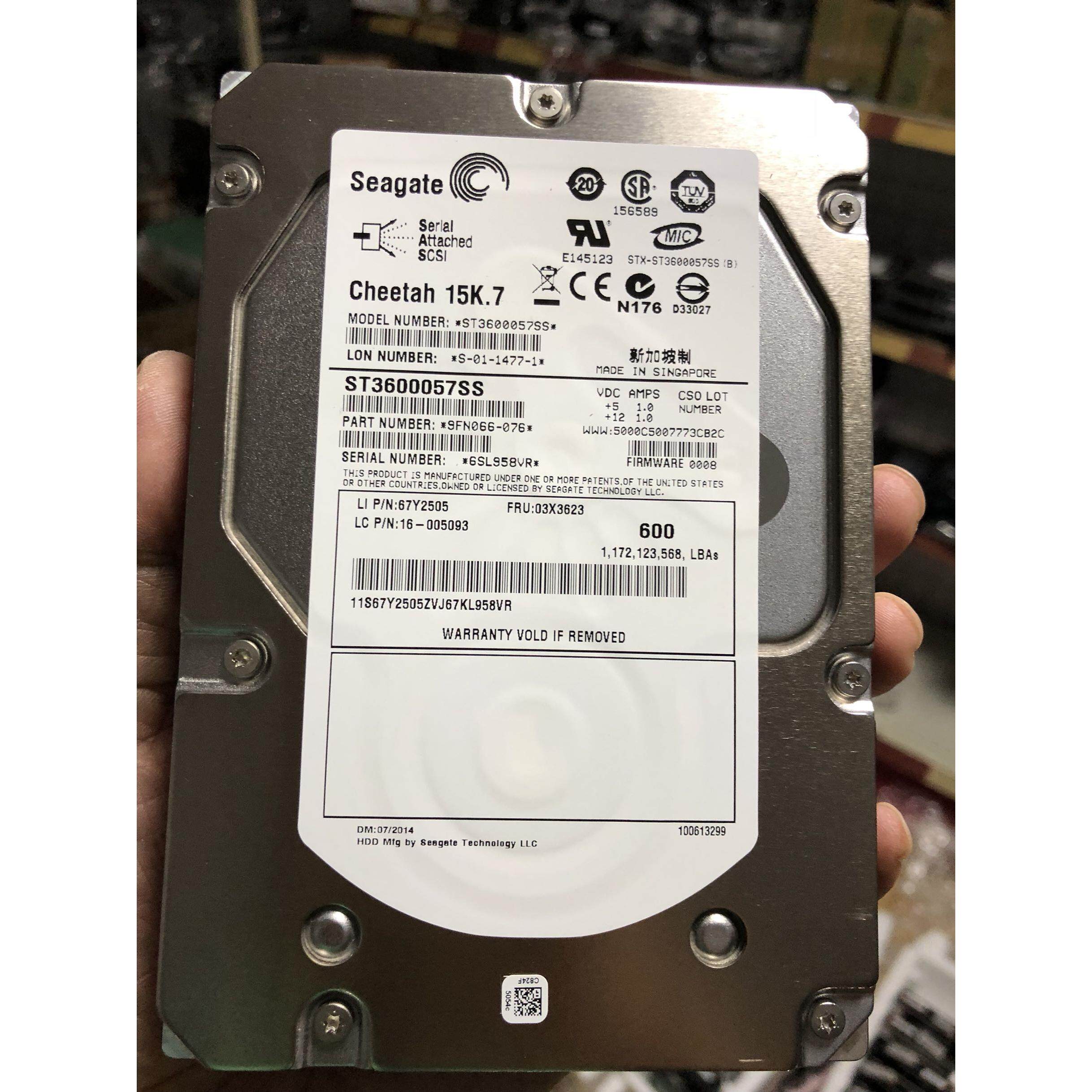 联想RD630/640/650 03X3623 600G 15K SAS ST3600057SS服务器硬盘