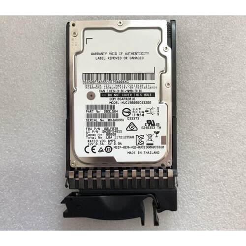 联想/HGST 600G SAS 15K 2.5 HUC156060CSS200 FRU:00LF038 硬盘