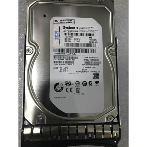 IBM 81Y9799 81Y9798 81Y3865 3TB SATA 7.2K 3.5 6G服务器硬盘