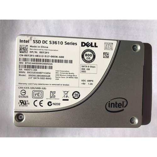 DELL SSD DC S3510 800G SATA 6Gbps DP/N 0CM65W 800GB固态硬盘