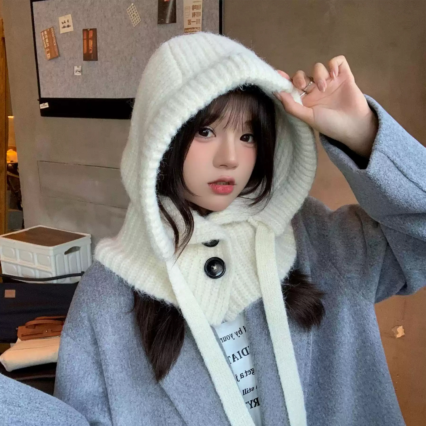 韩版巴拉克拉法帽秋冬保暖