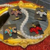 新年马上有钱轻奢闪钻发夹高级感本命年喜庆侧边发卡个性 时尚 头饰