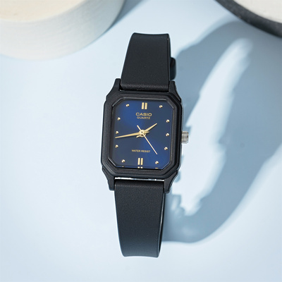 CASIO卡西欧手表男女学生考试防水气质简约小方块表LQ-142E-2A