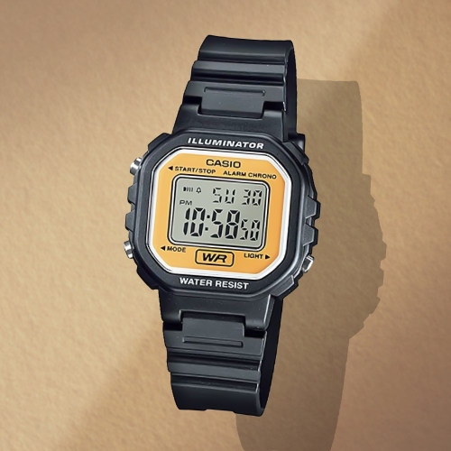 卡西欧（CASIO）方块运动潮流女学生儿童表果冻色表带LA-20WH-9A