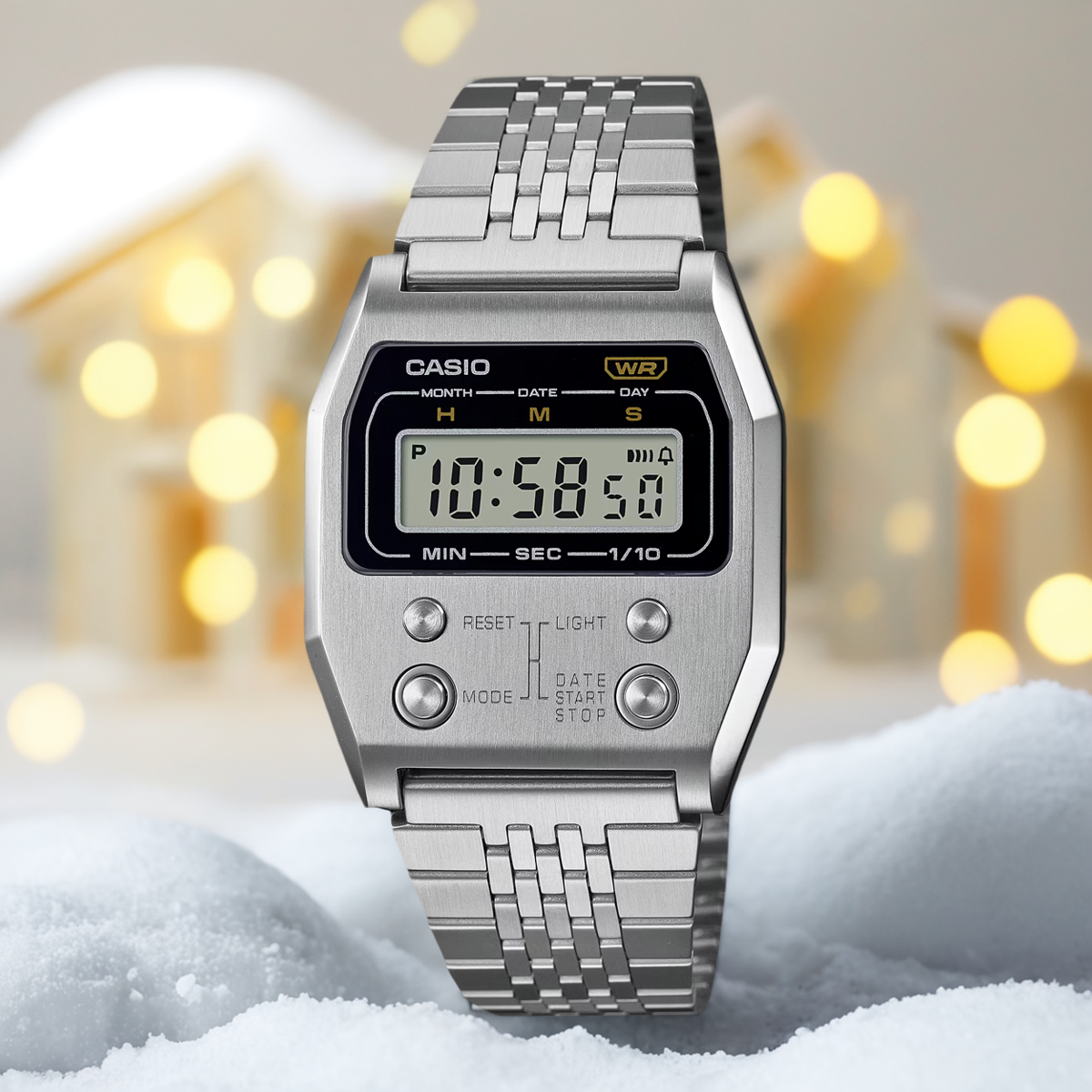 Casio卡西欧2023新款复古数显电子表情侣款手表A1100D-1 A1100G-5
