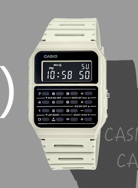 卡西欧 CASIO男士复古风格计算器功能手表便捷实用功能CA-53WF-8B