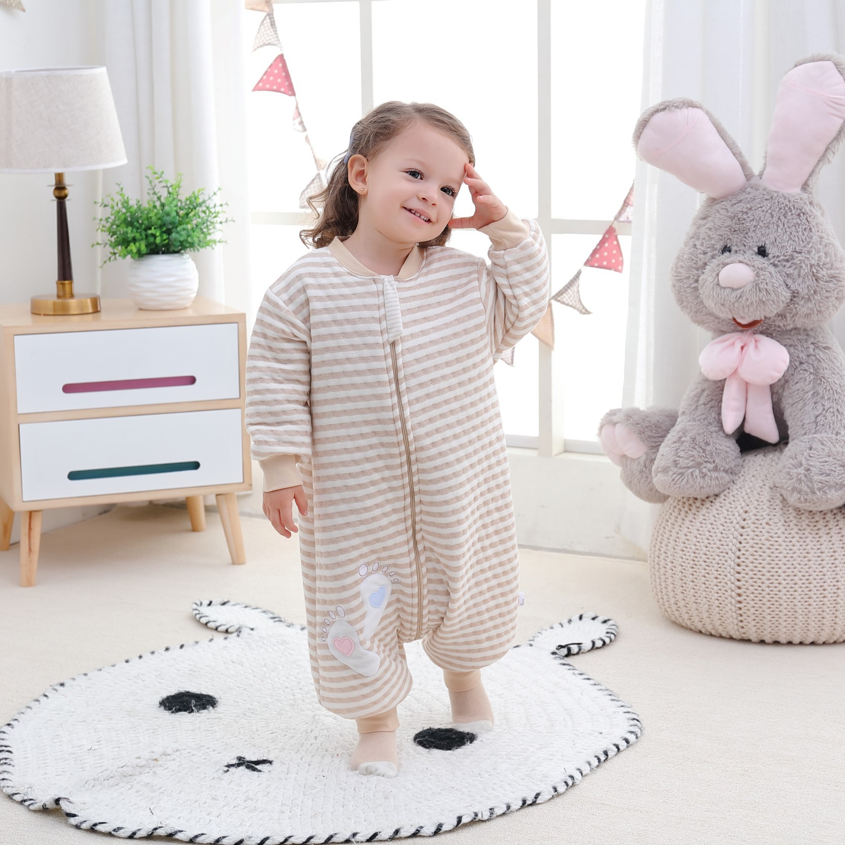 宝宝睡袋分腿保暖防踢被