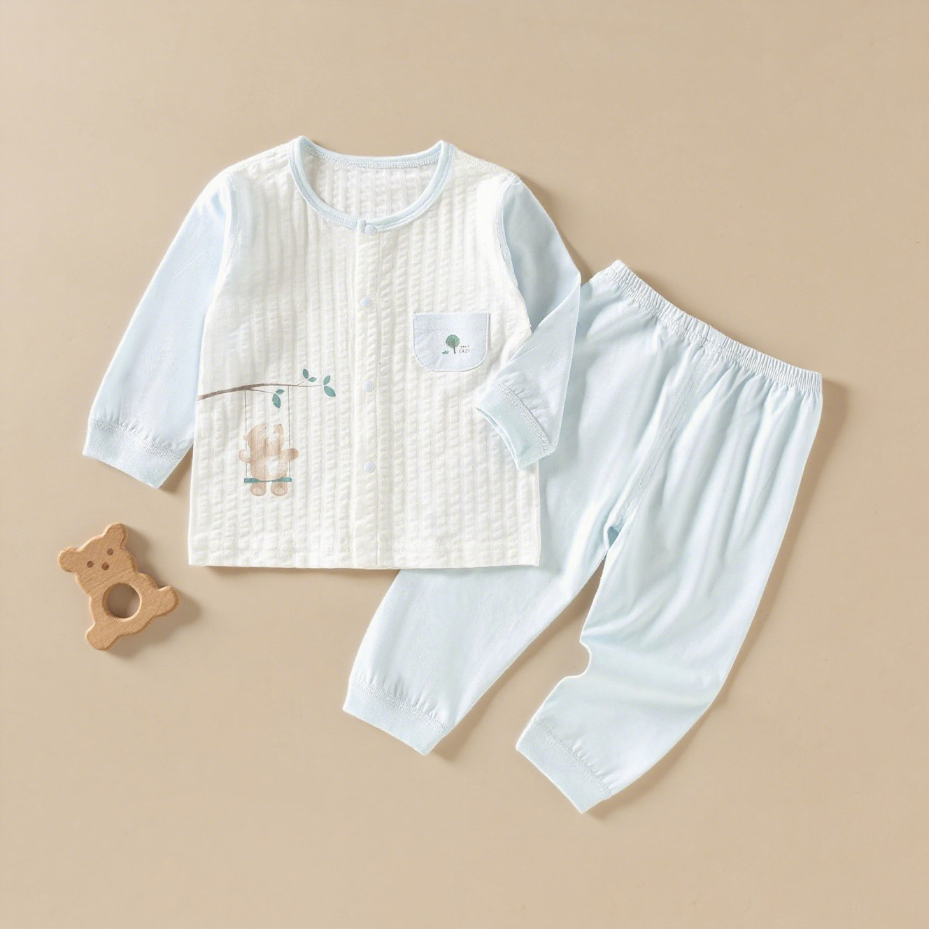 婴儿内衣套装 夏季薄款纯棉男宝宝分体睡衣女童家居服轻薄透气,童装/婴儿装/亲子装,家居服套装,淘宝优惠券,粉丝福利购,淘宝优惠卷