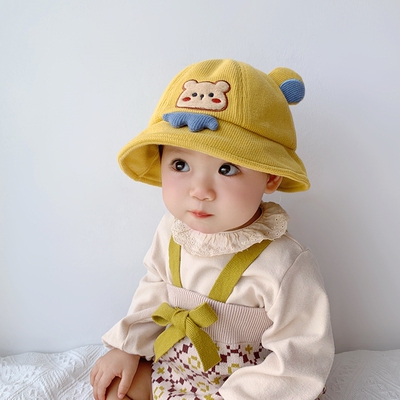 婴儿春秋遮阳薄渔夫帽